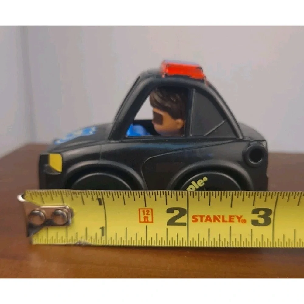 Fisher Price Little People Wheelies Police Car Driver 2019 Black Vehicle